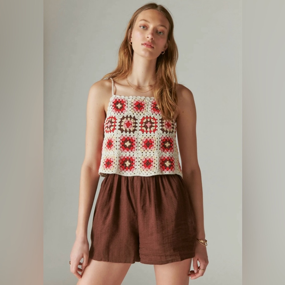 Lucky Brand Crochet Romper size XXL